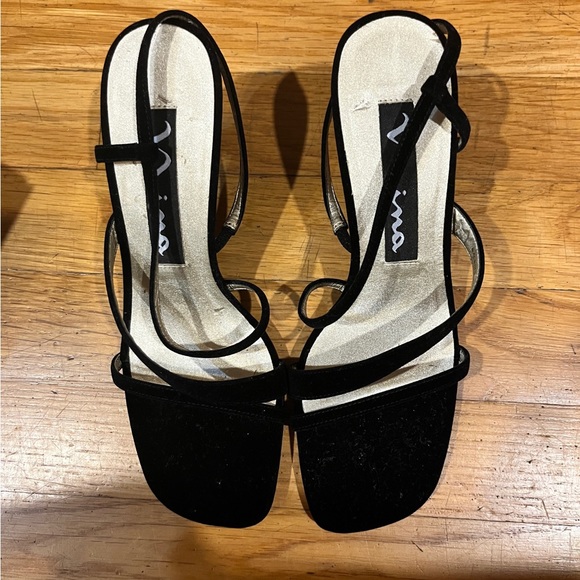 Nina opera black velvet high heels - Picture 8 of 10